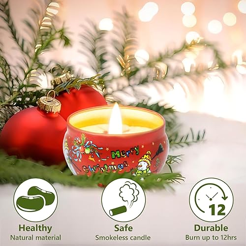 Miniatura 3 de Paquete de 4 velas aromáticas para el hogar, velas de vainilla para limpiar la casa, velas perfumadas para aliviar el estrés en el hogar, quemaduras