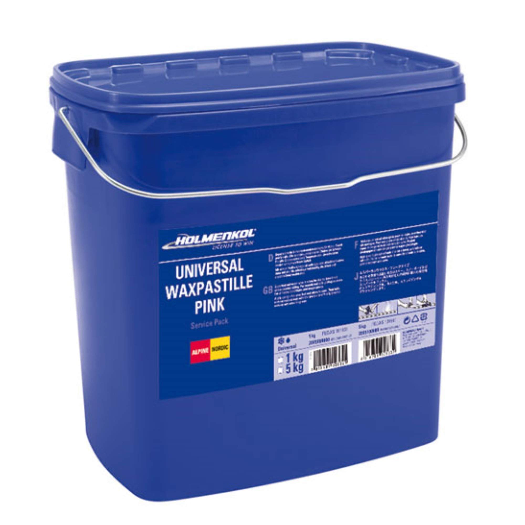 Holmenkol Cera de esquí Universal para Adultos, Color Rosa, 5 kg