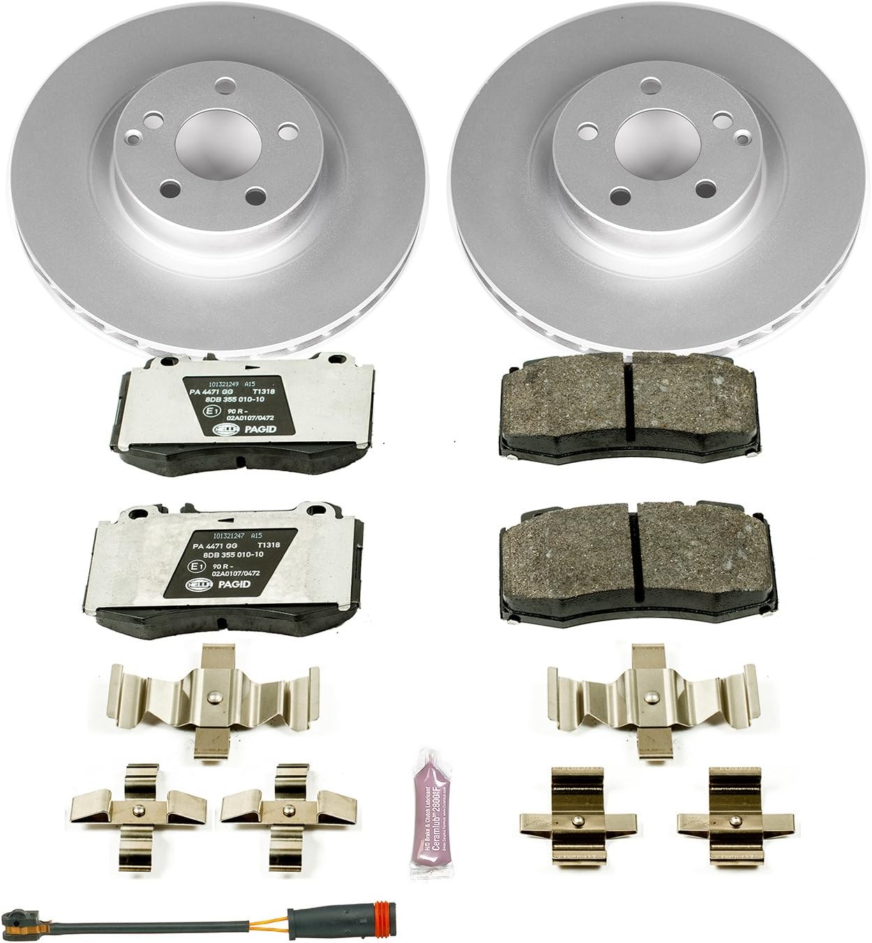 Power Stop ESK6601 Front Euro-Stop Brake Kit For Mercedes-Benz CLS550 2007-2011 [Model Specific]