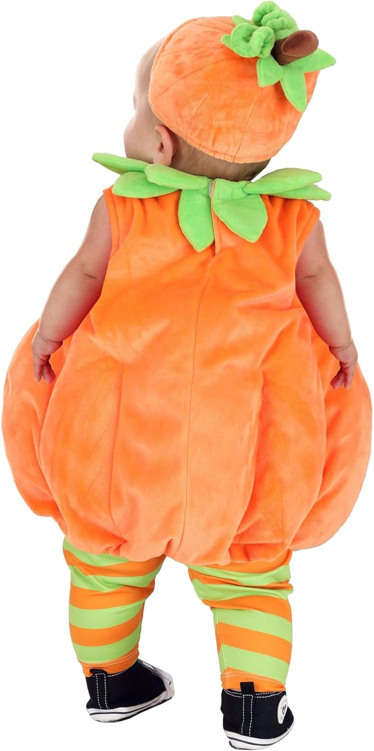 Infant Plump Pumpkin Halloween Costume | Babies 1st Halloween Pumpkin Patch Jack-O-Lantern Bubble Outfit