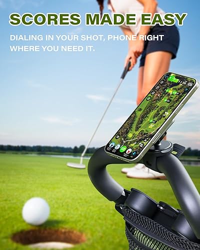 Miniatura 5 de A2C Carrito de golf 2 en 1 y soporte magnético para teléfono fuerte fijación magnética y banda de silicona segura Compatible con MagSafe iPhone