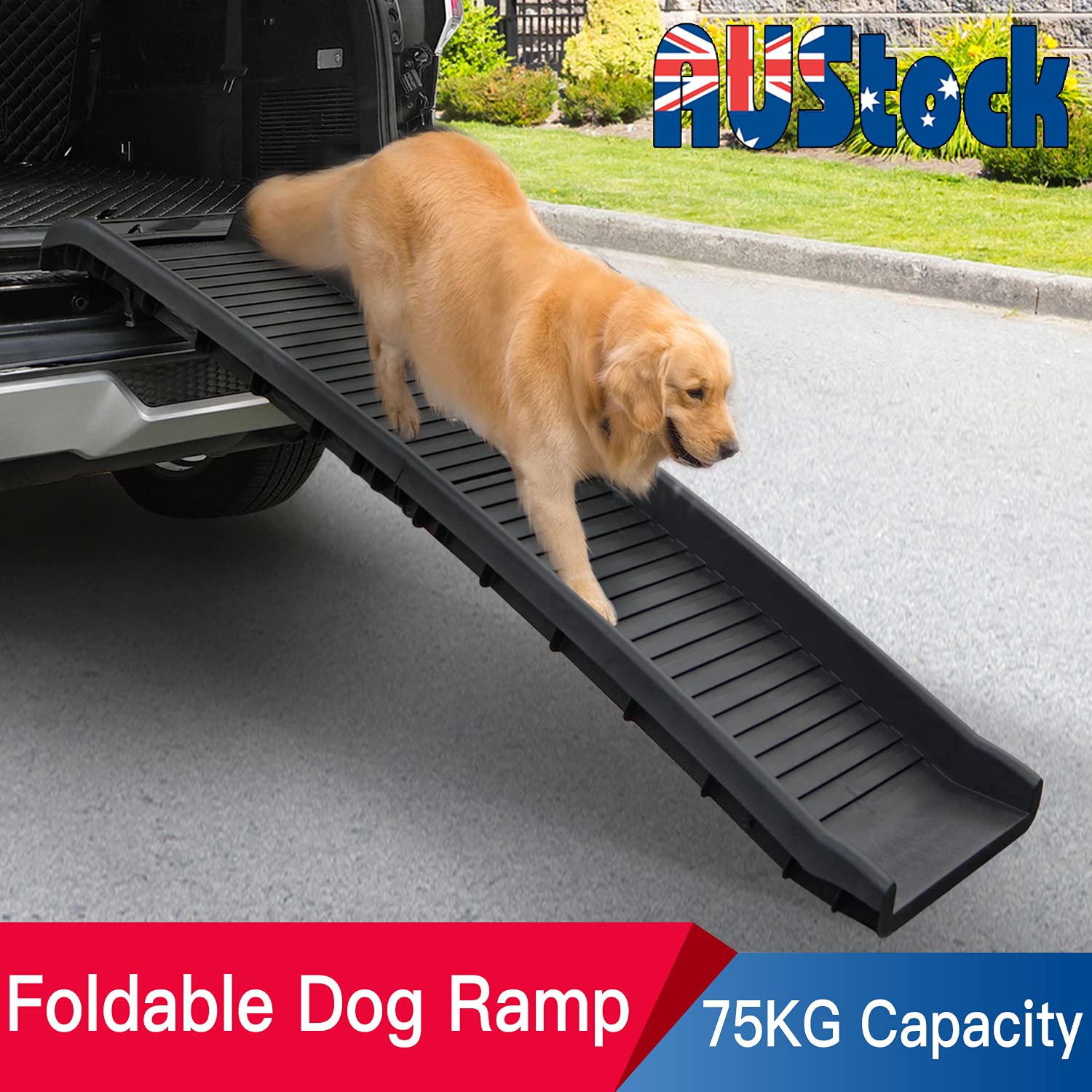 Sandinrayli Folding Pet Dog Ramp SUV and Car Ladder Stairs for Puppy