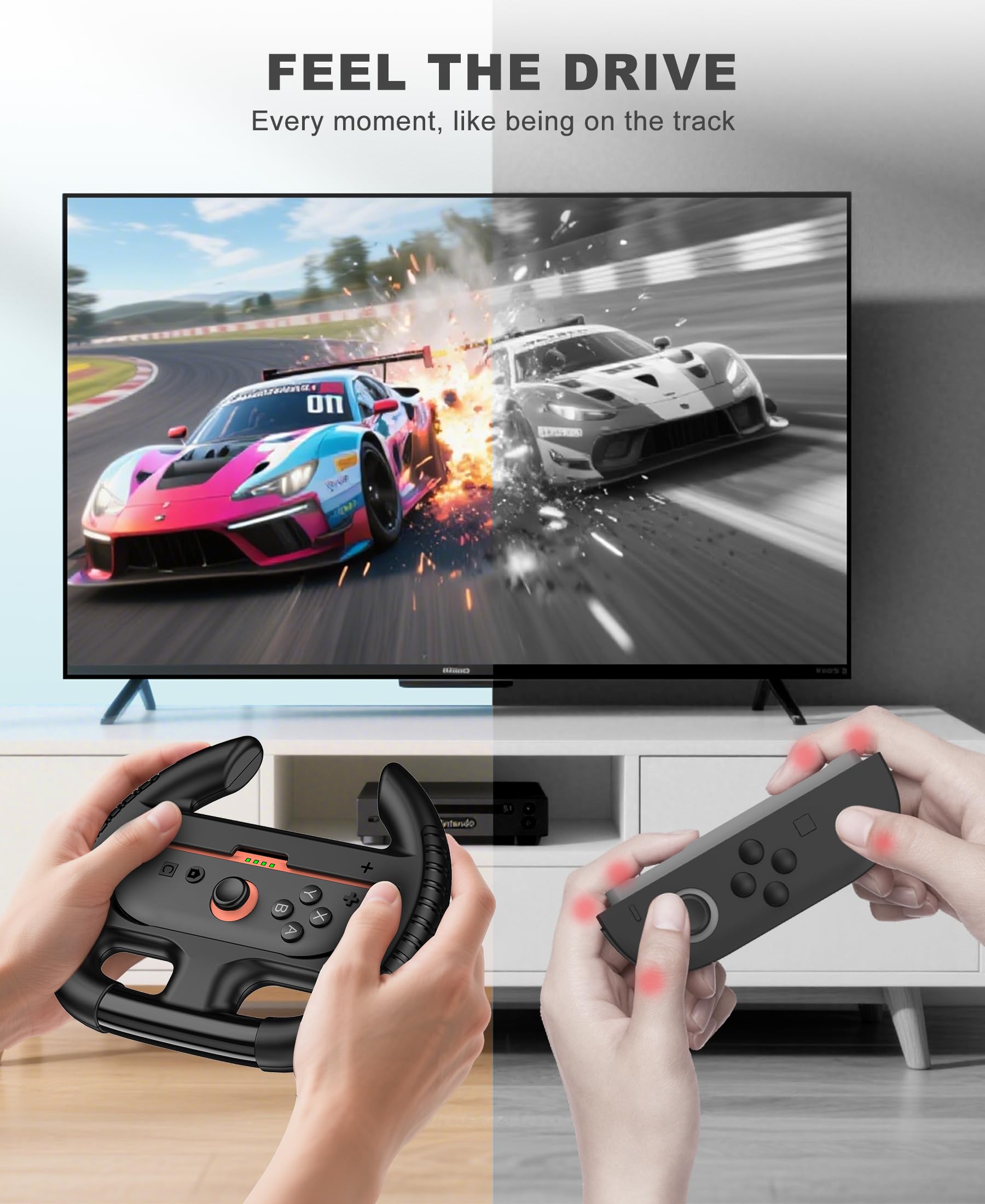 NinABXY Switch 2 Accessori, Bundle 18-IN-1 per Nintendo Switch 2 2025: custodia per il trasporto, custodia per PC trasparente divisa magnetica, doppio dock di ricarica, porta carte di gioco, volanti