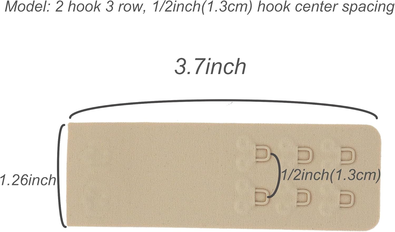 SAMGU Women's Soft Bra Extender 2 Hook / 3 Hooks / 4 Hooks Seamless Comfortable Bra Strap Extender Extension - Image 4