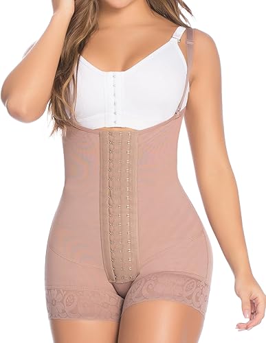 Faja sin tirantes de alta compresión Body Shaper 066 Fajas Colombianas Moldeadoras, Prenda de compresión de abdominoplastia