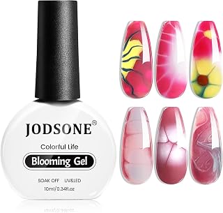 JODSONE 10ml Blooming Gel Nail Polish - Clear Marble, Watercolor, Floral Nail Art for Easy Spreading Effects