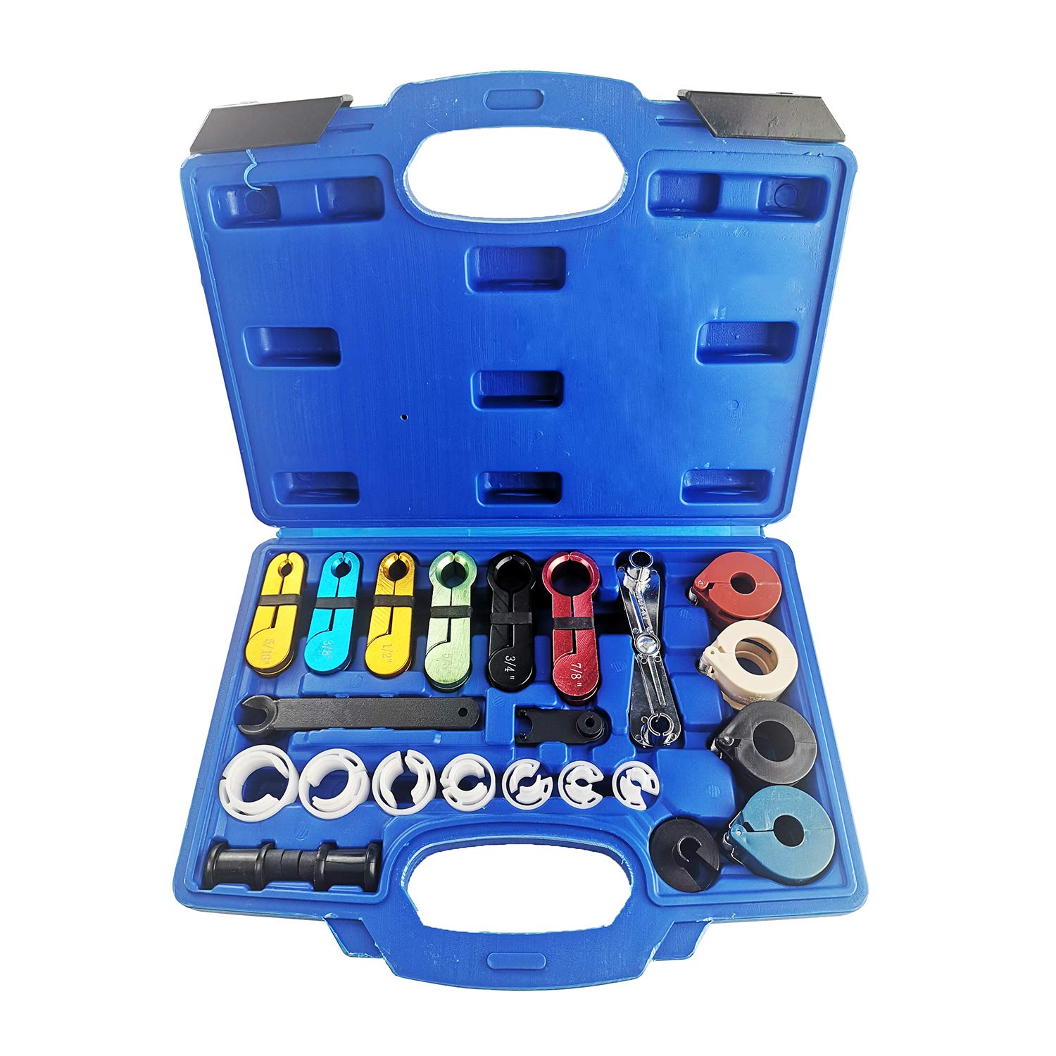 A ABIGAIL 22 PCS Master Quick Disconnect Tool Kit for Fuel Line Automotive Air Conditioner and Transmission Oil Cooler Line