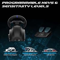 SUBSONIC Superdrive 220 RS-5 versánykormány PS5/PC-hez, 22 cm, 180°, pedálokkal - fekete 5