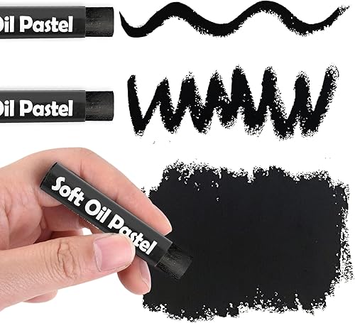 Miniatura 5 de qianshan Juego de 12 colores pastel suaves al óleo, no tóxicos, textura suave, colores pastel de aceite vibrante y cremoso, suministros de arte,