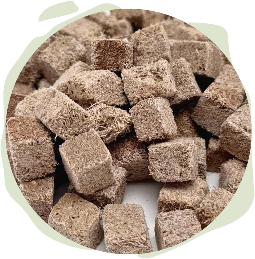 Warnick´s Tierfutterservice Natürliche Vorspeisen Tubifex FD, Schlammröhrenwürmer gefriergetrocknet – 1000 ml im Beutel – Naturfutter für Zierfische