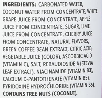 Starbucks Refreshers Black Cherry Limeade Sparkling Green Coffee