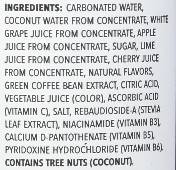 Starbucks Refreshers Black Cherry Limeade Sparkling Green Coffee