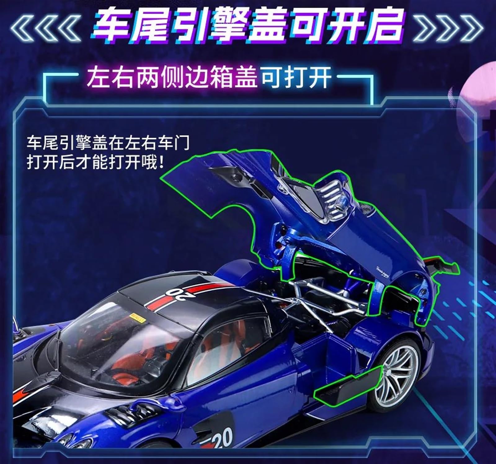 Amazon.co.jp: ミニカー スケールモデルカー 1:18 パガーニ Huayra BC