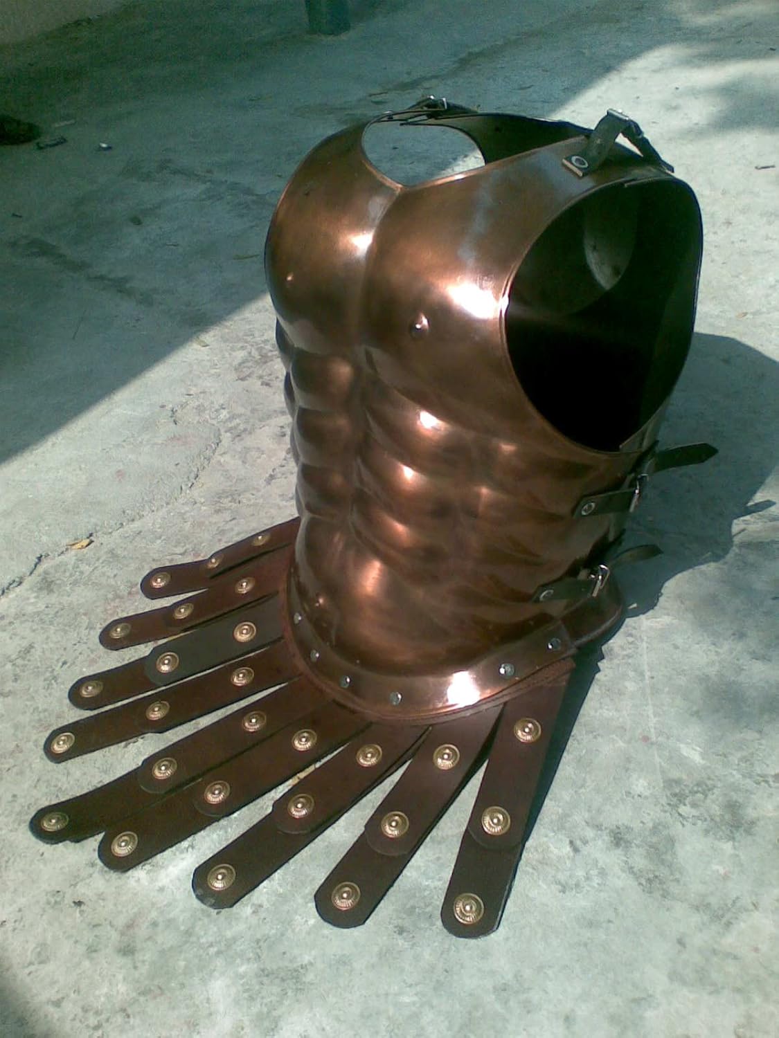 NauticalMart Medieval Roman Greek Muscle Body Armor Halloween Cuirass Copper Finish