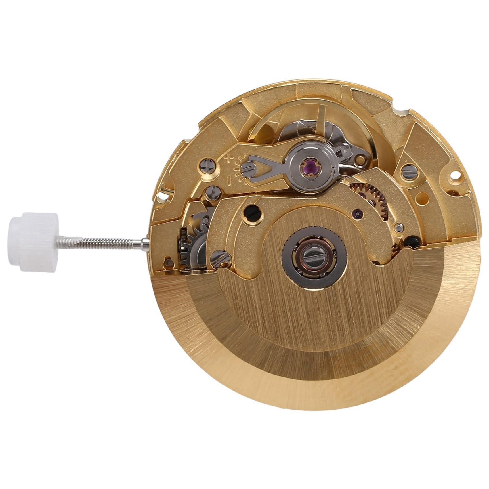 2X 4-Wskazówkowy Mechanizm Zegarka 25 Klejnotów 2836 Automatyczny Zegarek Mechaniczny Data Ruchu na Godzinie Trzeciej dla ETA 2836-2 GMT Gold