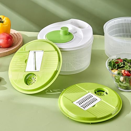 Miniatura 8 de 2023 Nuevo Spinner de ensalada grande, colador giratorio para verduras, colador giratorio de verduras, secadora de lechuga, fácil de limpiar,