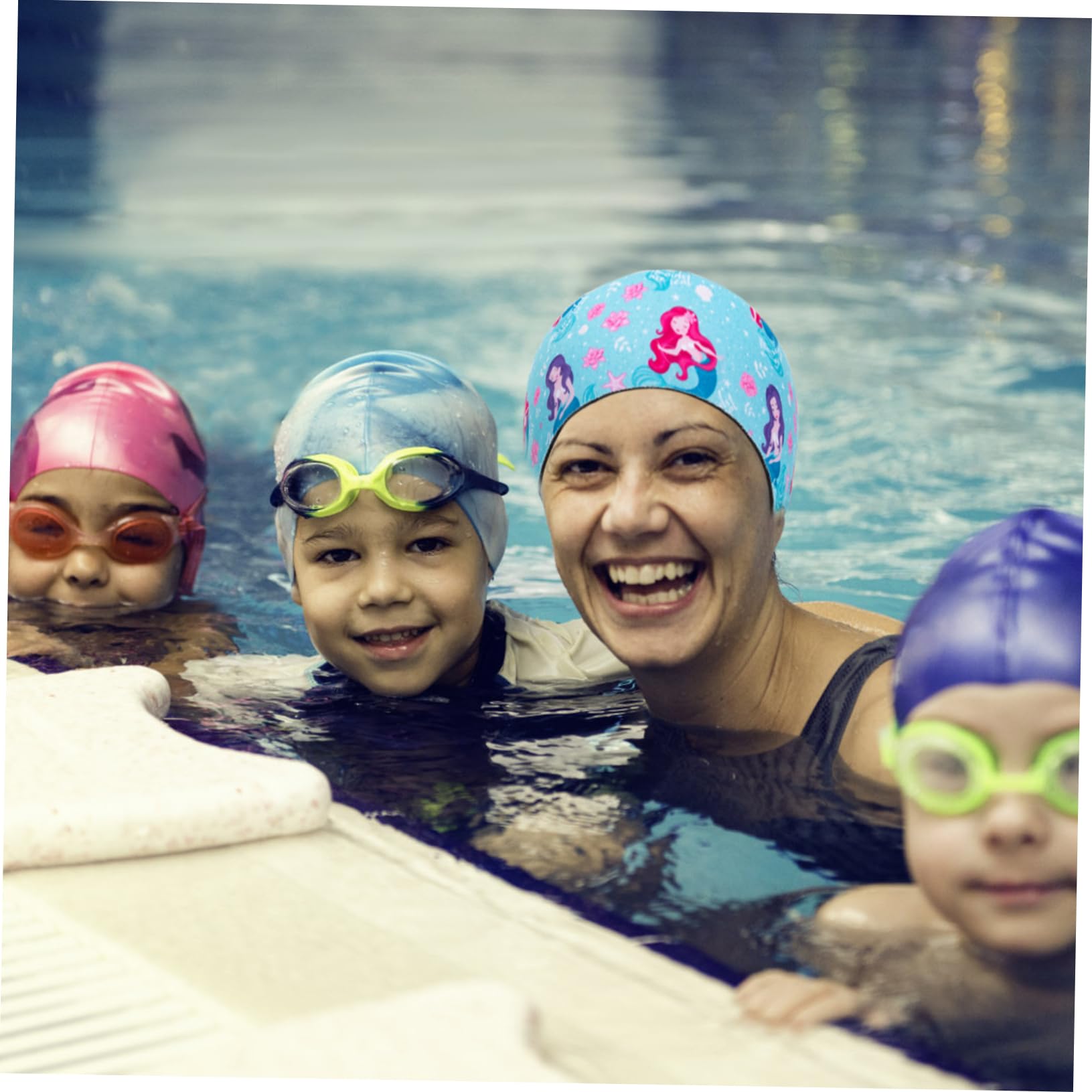 ABOOFAN 3sets Ohr Abdeckungen Gedruckt Stirnband für Schwimmen 4 Stücke * 3