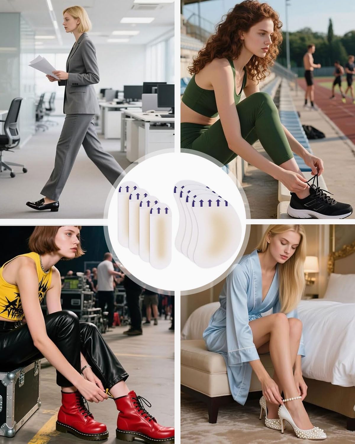 24 Piezas Apósitos Para Ampollas,Parche Para Ampollas Los Pies,Tiritas Para Ampollas Deportivas,Venda Adhesiva Impermeable,Prevención De Ampollas En Pies, Dedos Y Talones