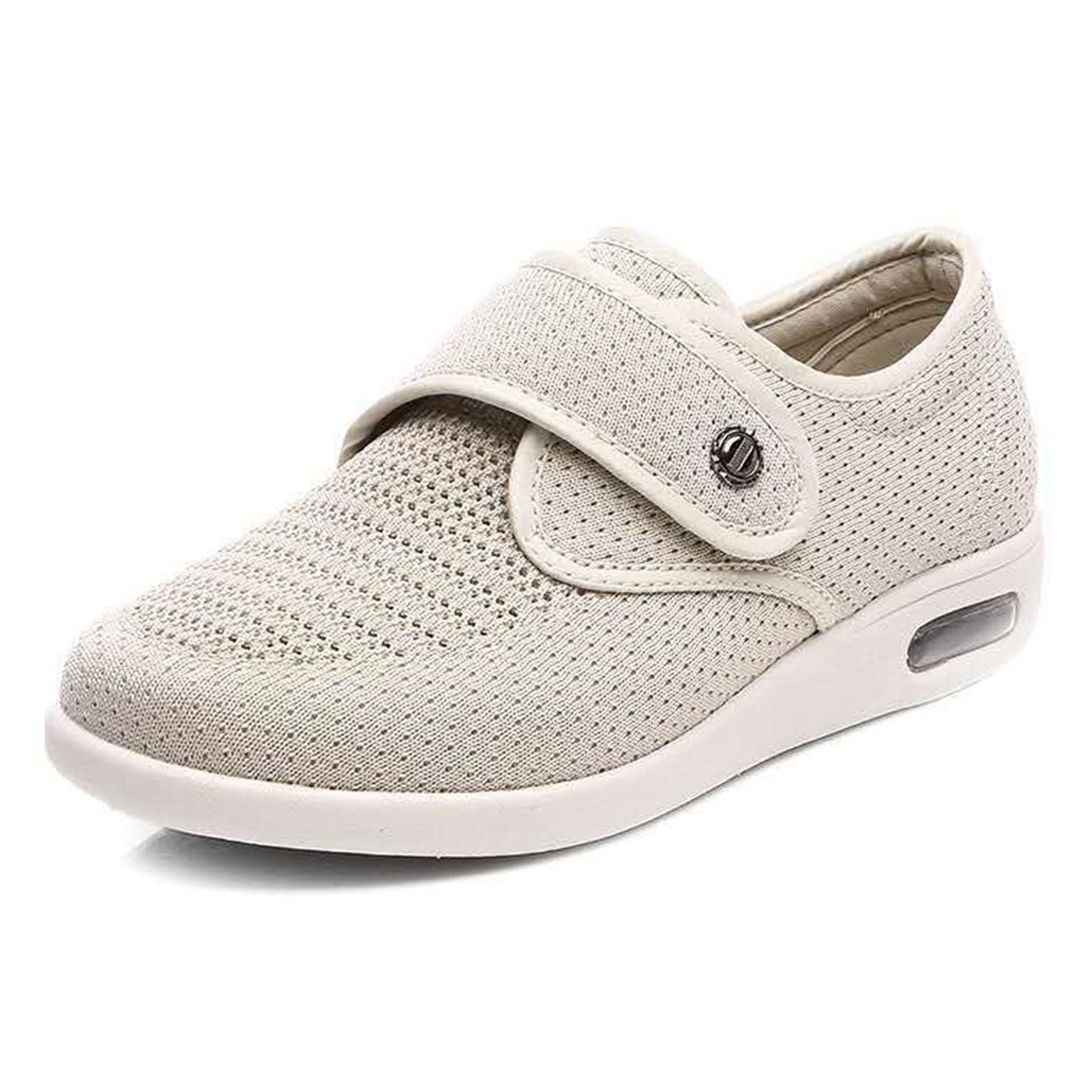 Damskie Bardzo Szeroki Buty z Obrzękiem Cukrzycowym,Wygodny Regulowane Zamknięcie Kapcie dla Diabetyków Męskie,Lekki Oddychający Haluksy Cukrzycowy Buty dla Osób Starszych