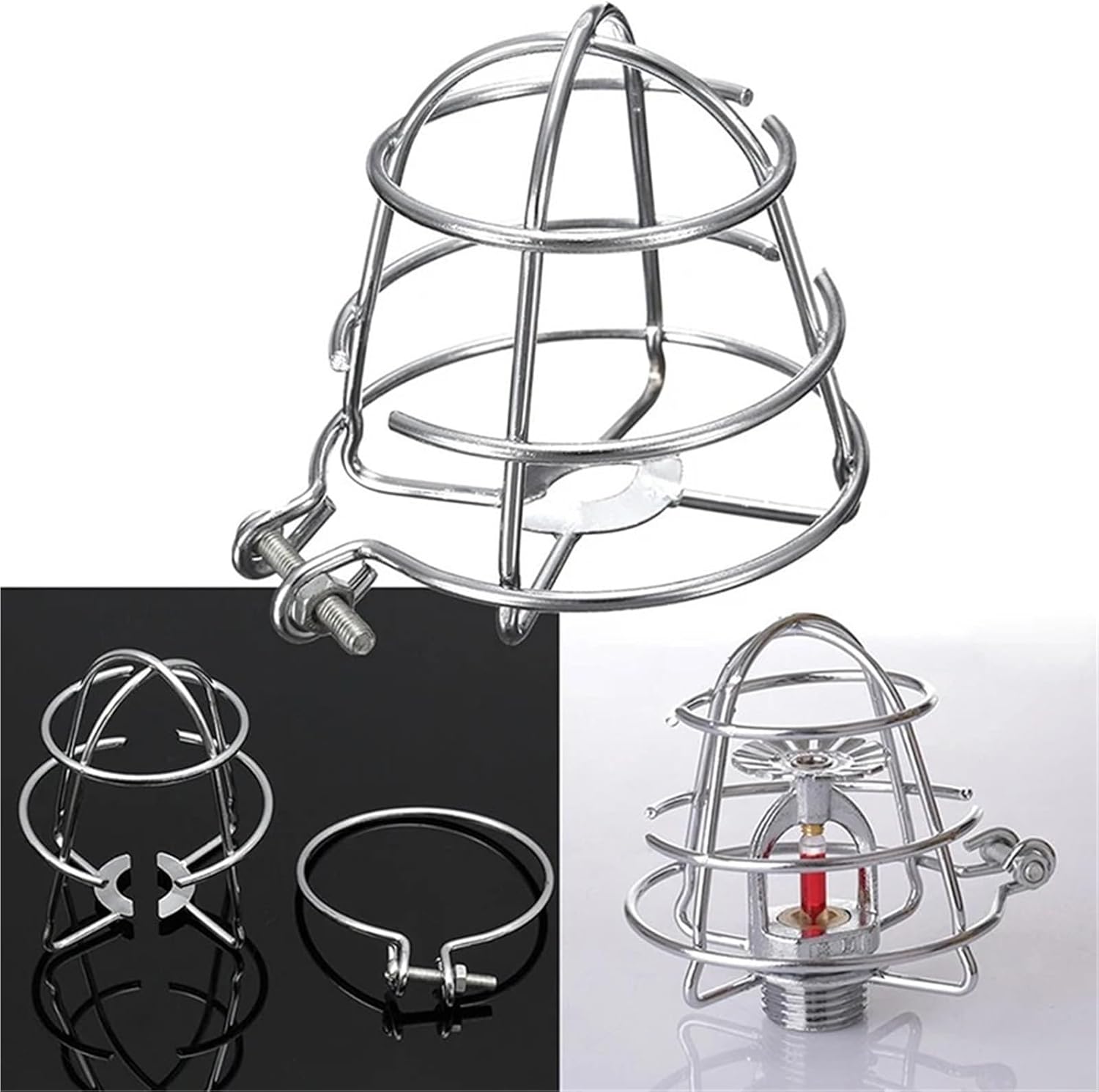 Automatic Fire Sprinkler Guard Cage - 7x8cm Deep Protective Shield for Fire Extinguishing Systems