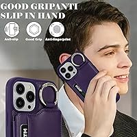 Vista 302 de Havaya Funda para iPhone 13 Pro Max y iPhone 12 Pro Max, cartera compatible con magsaf 2 en 1, desmontable magnética con tarjetero y ranura trasera