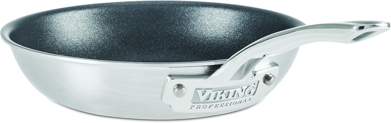 Viking Culinary 8" Nonstick Fry Pan Professional 5-Ply, 8 Inch, Satin FInish: Home & Kitchen
