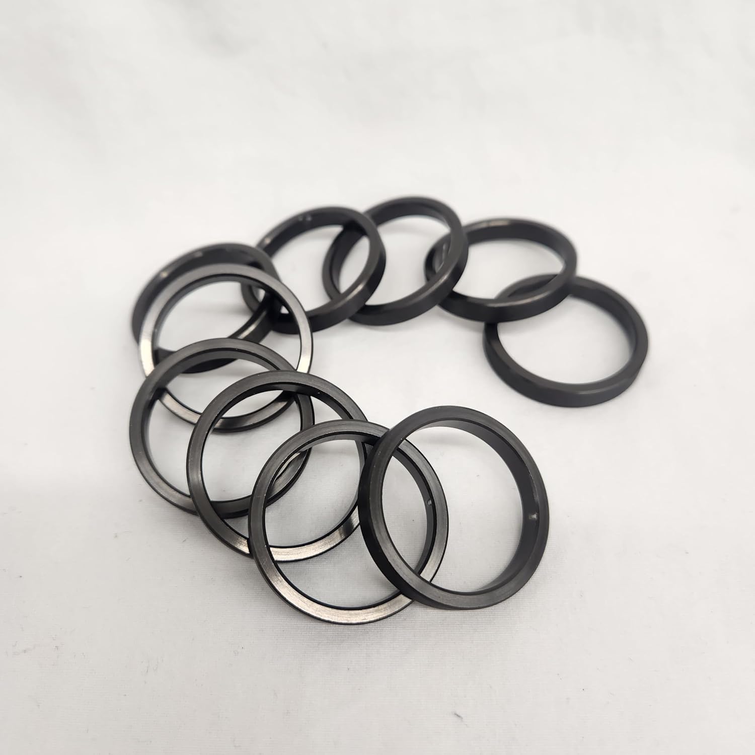 Mortise Cylinder Collar, 3/16" Aluminum, 10-Pack, Solid Metal