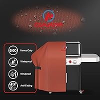 Vista 37 de Comnova - Cubierta para parrilla de 55 pulgadas, cubierta de gas 600D para parrilla al aire libre, resistente e impermeable, Weber, Char-Broil