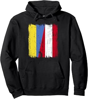 Ukraine Austria Half Flag Ukrainian Austrian Heritage Pullover Hoodie