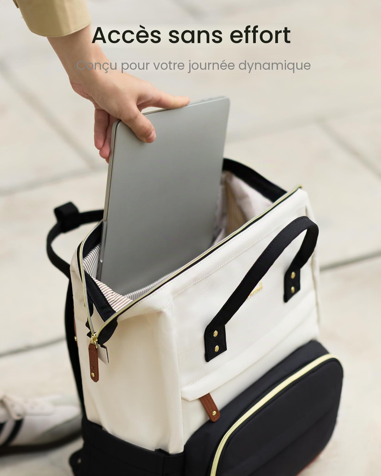 LOVEVOOK Sac à dos étanche pour femme avec compartiment ordinateur portable 15,6" et 17,3" pour école voyages université travail
