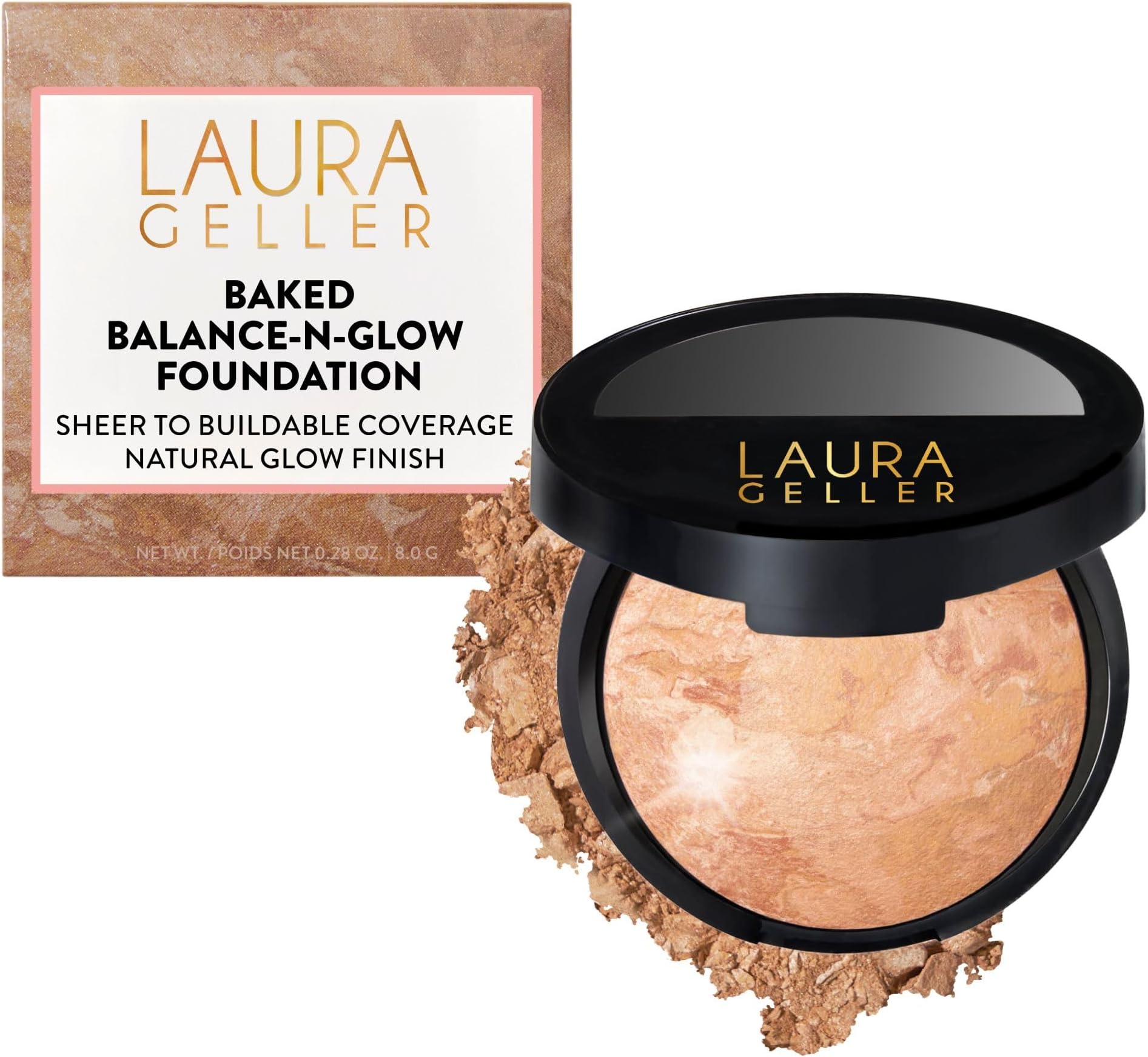LAURA GELLER NEW YORK Baked Balance-N-Glow Illuminating Foundation, Light