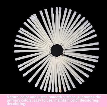 300 Pcs Nail Sample Swatch Sticks with Rings | Six 50-count bundles designed for quick sorting by color family, finish type, or seasonal collection