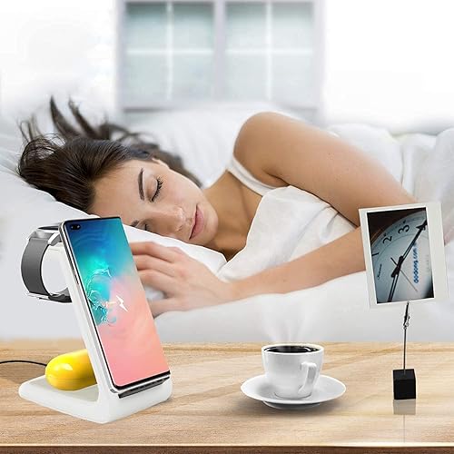 Miniatura 7 de Cargador inalámbrico Samsung 3 en 1 Android Estación de carga inalámbrica para Samsung Galaxy S23 Ultra  ZFold3  S22 21201098Note10, Pixel 76Pro7654