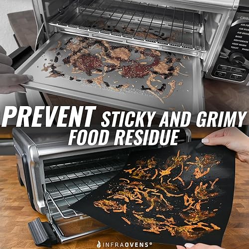 Miniatura 4 de INFRAOVENS Alfombrillas reutilizables compatibles con Ninja Foodi SP101 SP201 SP301 SP351, revestimientos para horno tostador, accesorios para horno