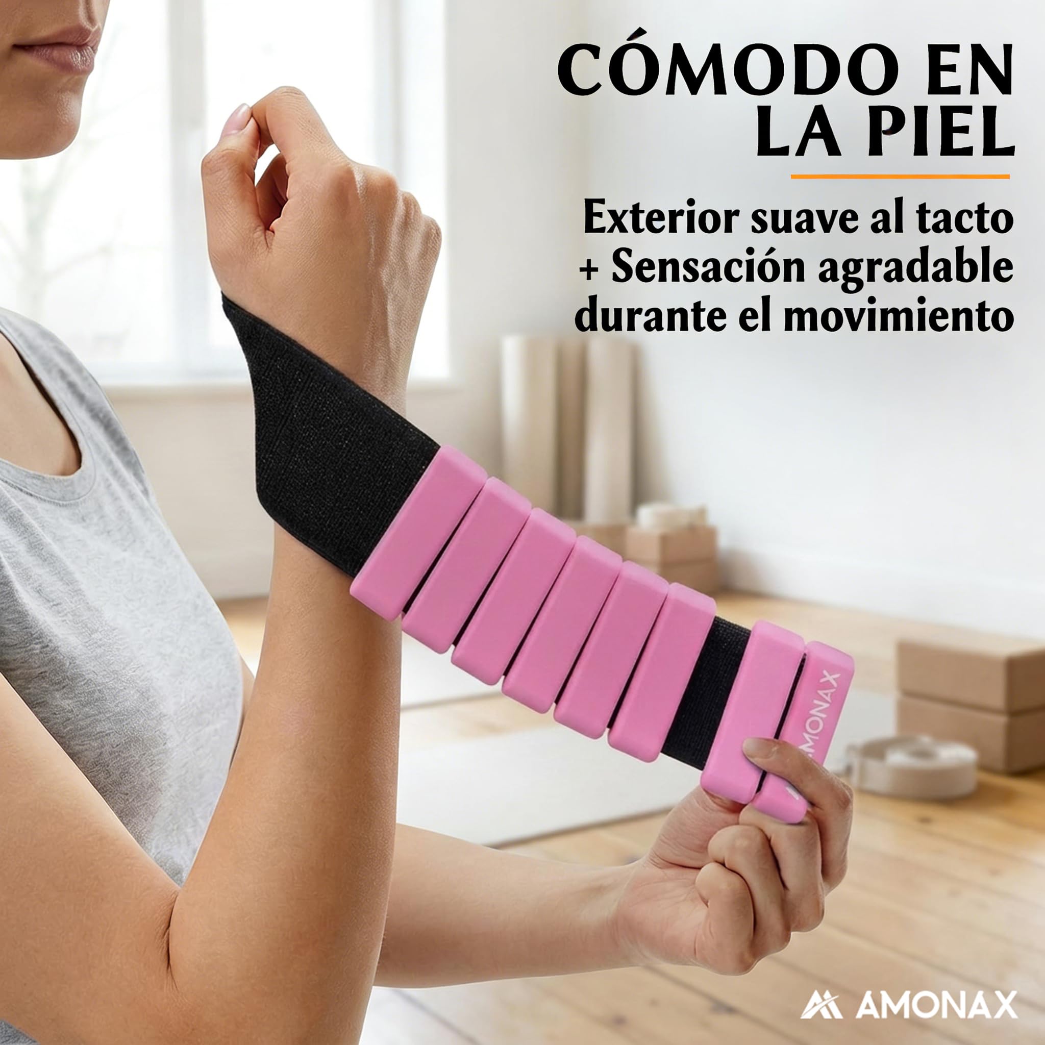 Amonax Adjustable Pesas Para Tobillos, Tobilleras Gimnasio Pesas Tobillos Para Mujeres Y Hombres, 2x1kg Pesas Tobilleras, Pesas Muñecas De Pilates, Pesas Para Muñecas Y Tobillos Para Yoga