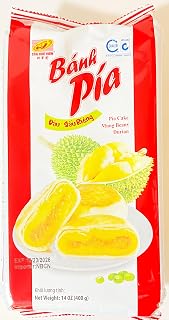 Durian Mung Bean Cake, Traditional Vietnamese Pastry, 14 oz