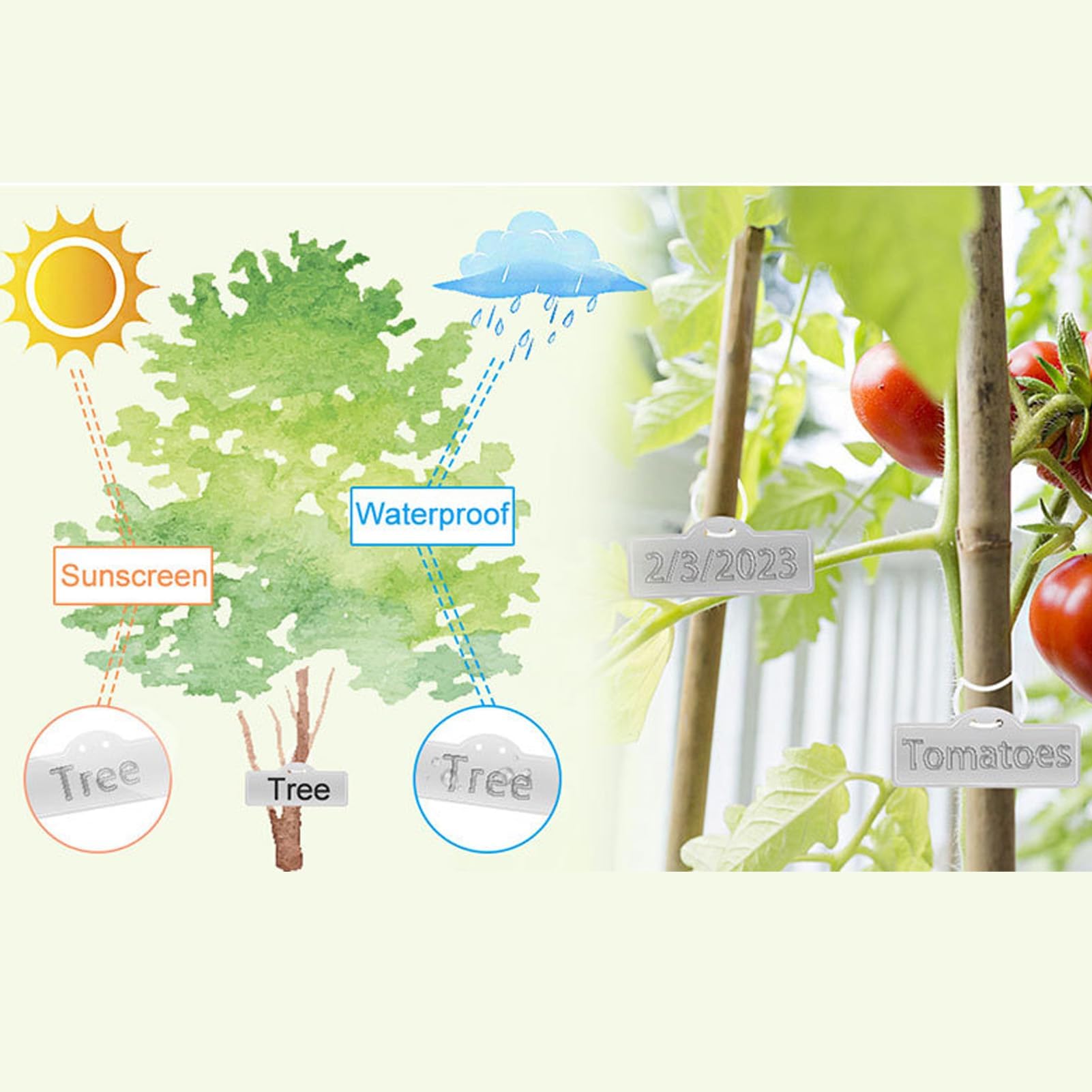 Étiquettes de Plantes en Aluminium, 100 Pièces étiquettes et Panneaux de Plantes Horticoles de Jardinage Imperméables, écriture Extérieure sur des Marqueurs de Plantes pour