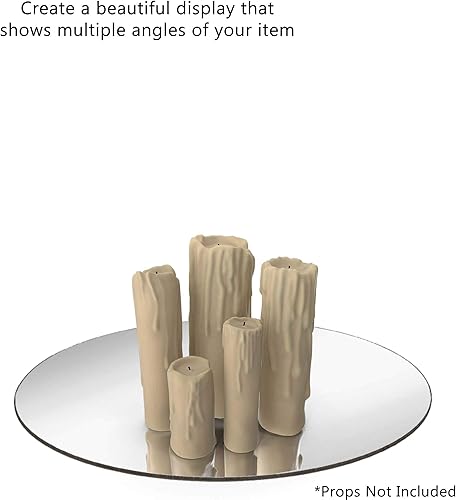 Vista 59 de Marketing Holders Espejo acrílico redondo de 22 pulgadas, azulejos circulares reflectantes para manualidades, barcos, caravanas, cámperes, ligero