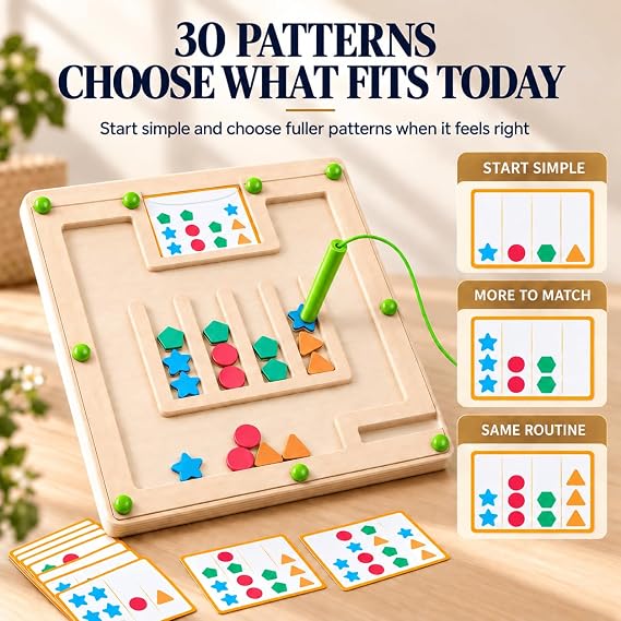 Sorting Board Matching Activity Memory Game for Seniors, Dementia & Alzheimer's Care, 1 Player, Age 65+