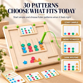 Sorting Board Matching Activity Memory Game for Seniors, Dementia & Alzheimer's Care, 1 Player, Age 65+
