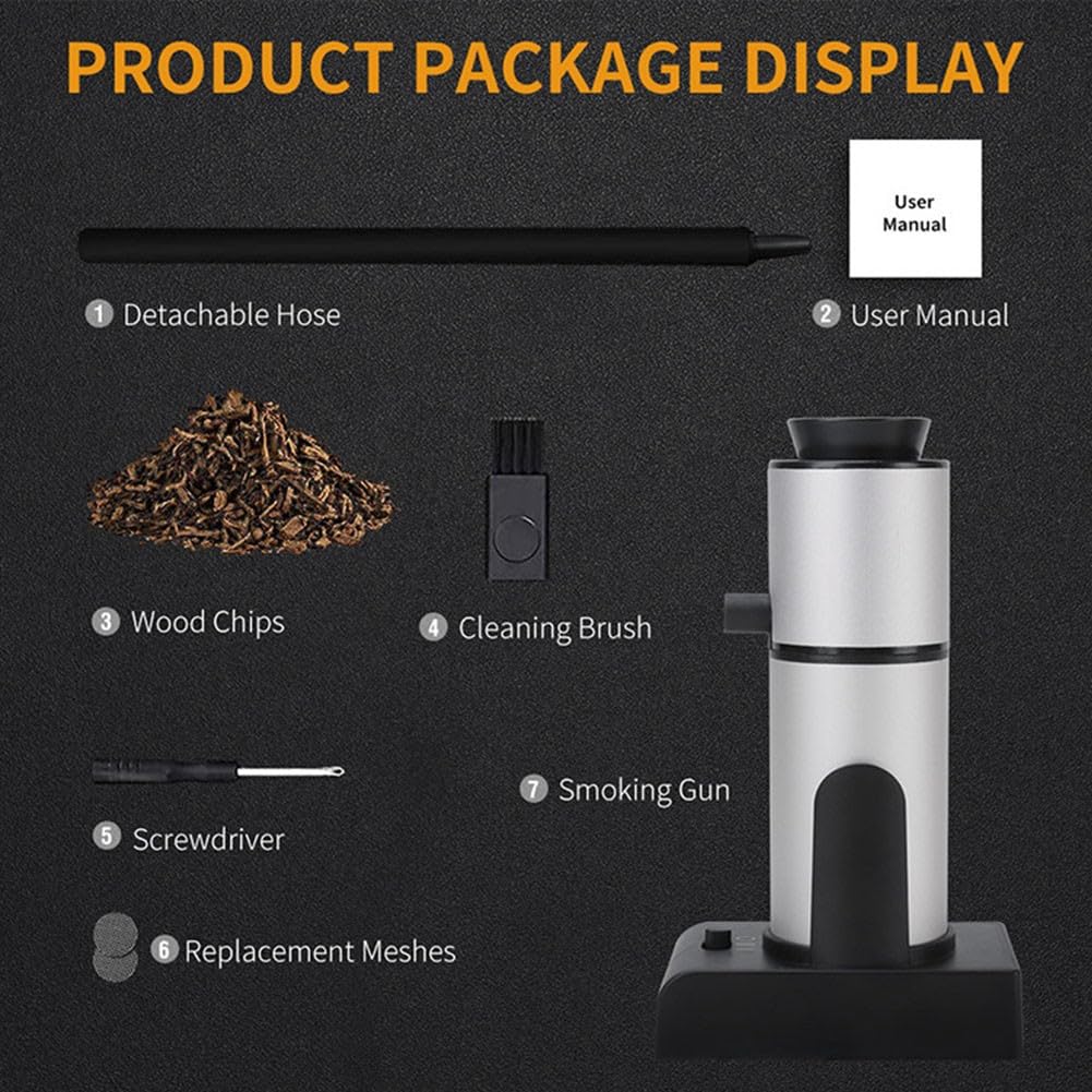 Infuseur portable pour barbecue, cocktails et aliments – Infuseur parfait pour la cuisine et le divertissement en plein air, noir
