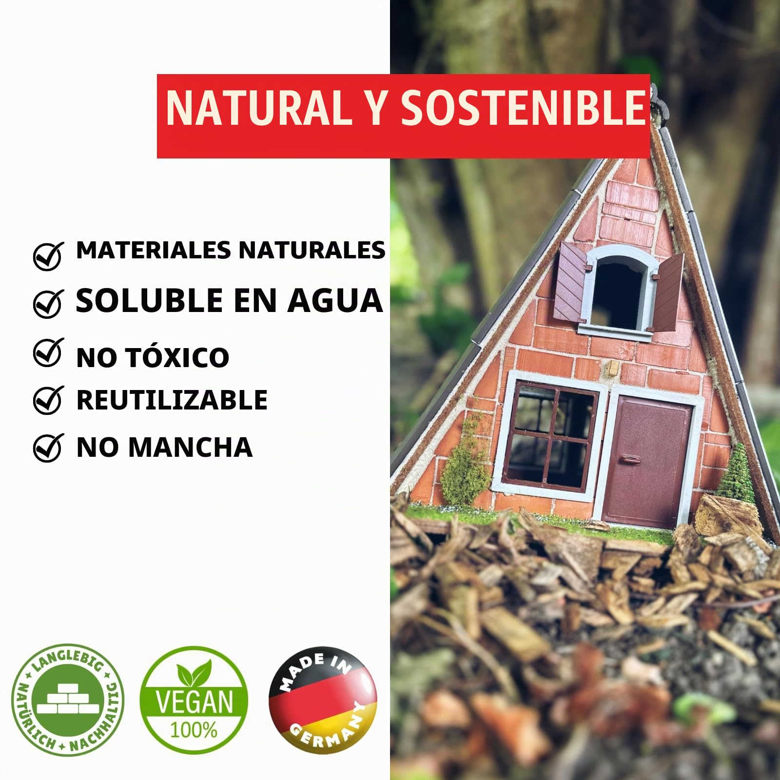 teifoc 5230 - Juego de construcción de piedra, 160 componentes, kit creativo de construcción de materiales naturales, kit de construcción para niños a partir de 8 años y adultos