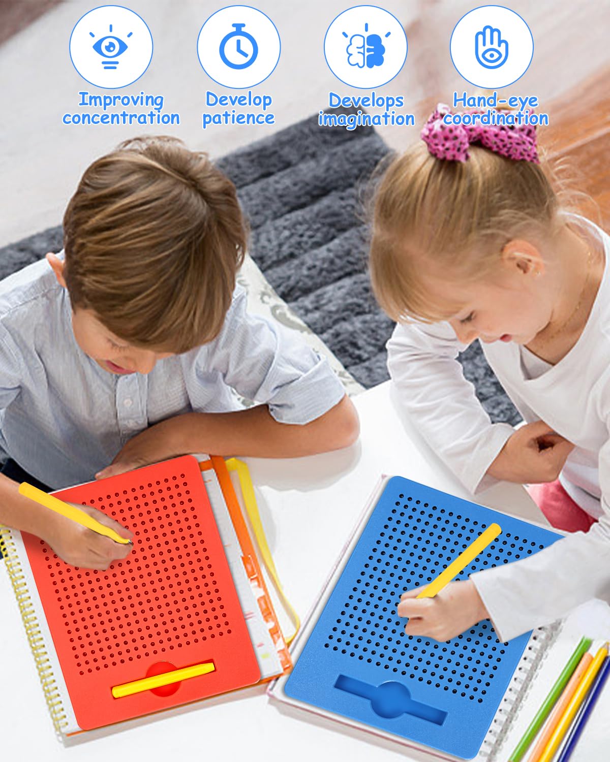 Magnetische Zeichentafel Für Kinder - Magisches Malbrett Zum Immer Wieder Verwenden