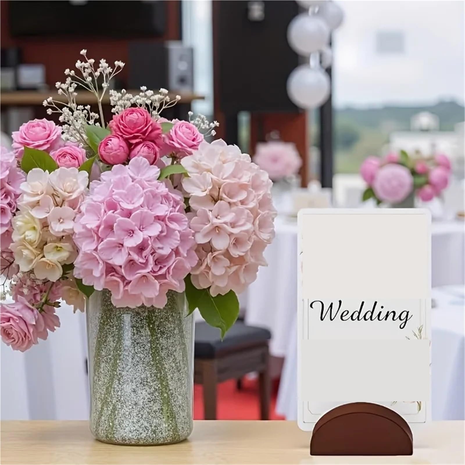 Memo-Clip-Halter, 30/80 Stück, halbrunde Basis aus Holz, für Hochzeit, Tischkartenhalter, Restaurant, Menü- und Fotoständer, geeignet für Hochzeiten, Partys, für Tische, Laden, Tags, Büro, Hochzeit