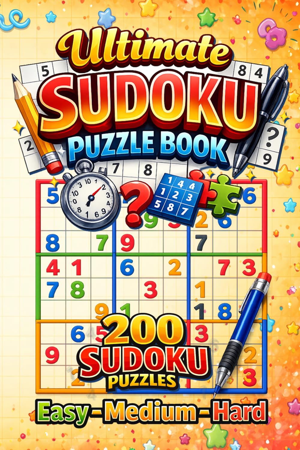 Ultimate Sudoku Puzzle Book: 200 Sudoku Puzzles, Easy - Medium - Hard