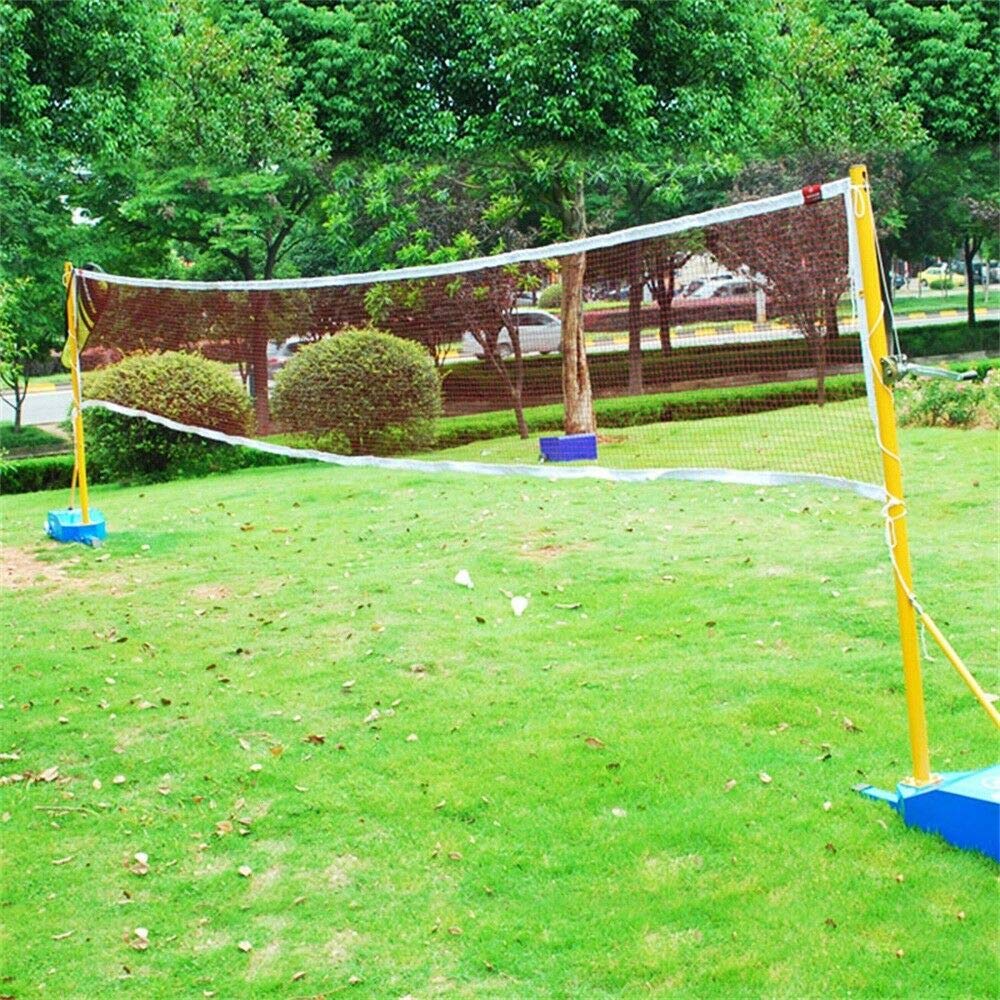 Red de Bádminton Portátil y Voleibol para Deportes de Interior y Playa al Aire Libre - 6,1 x 0,9 m, Plegable, Fácil de Montar y Transportar, Altura Ajustable