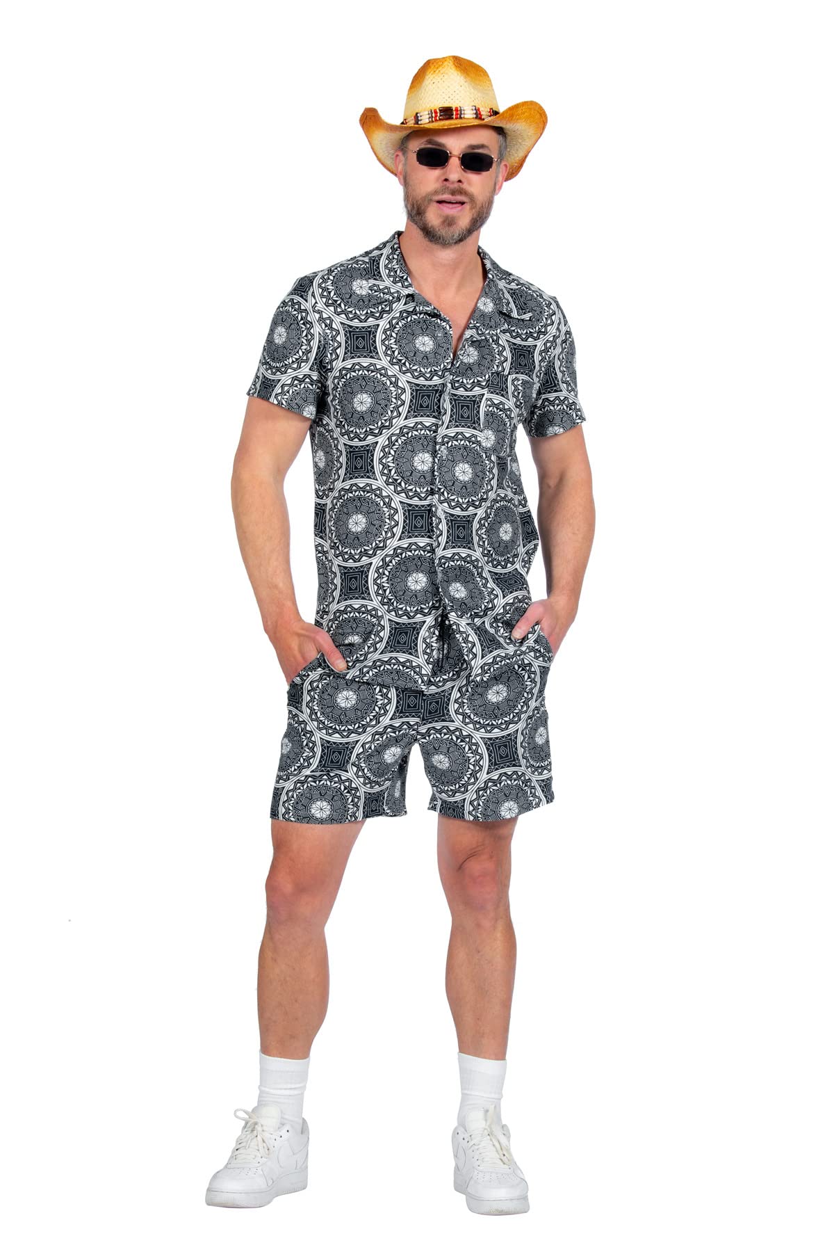 WILBERS & WILBERS 5117-S Festival Mandala Print Set, Blue, S
