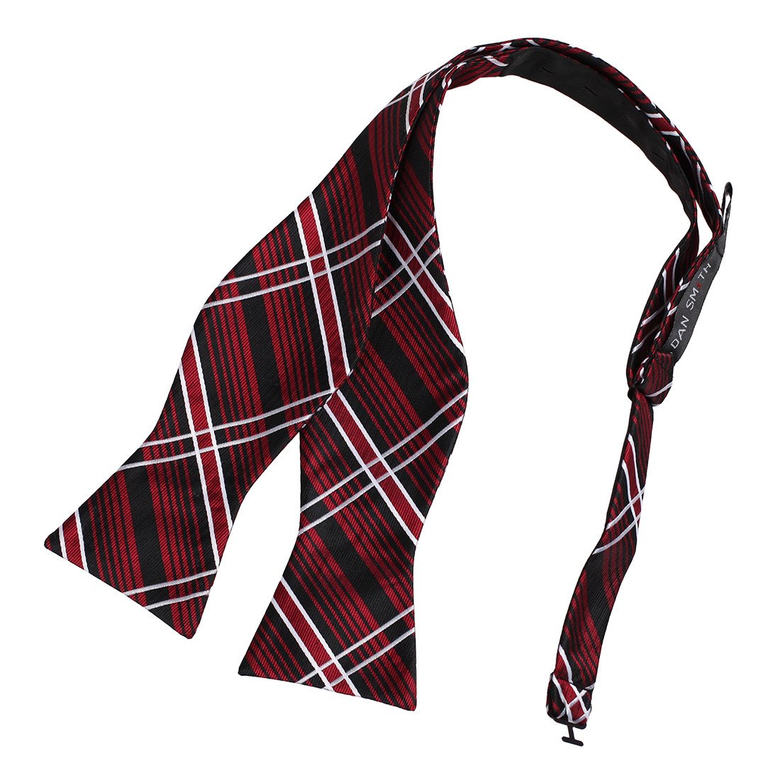 DBA7C07-09 Friendship Woven Microfiber Checkered Self-tied Bowtie By Dan Smith