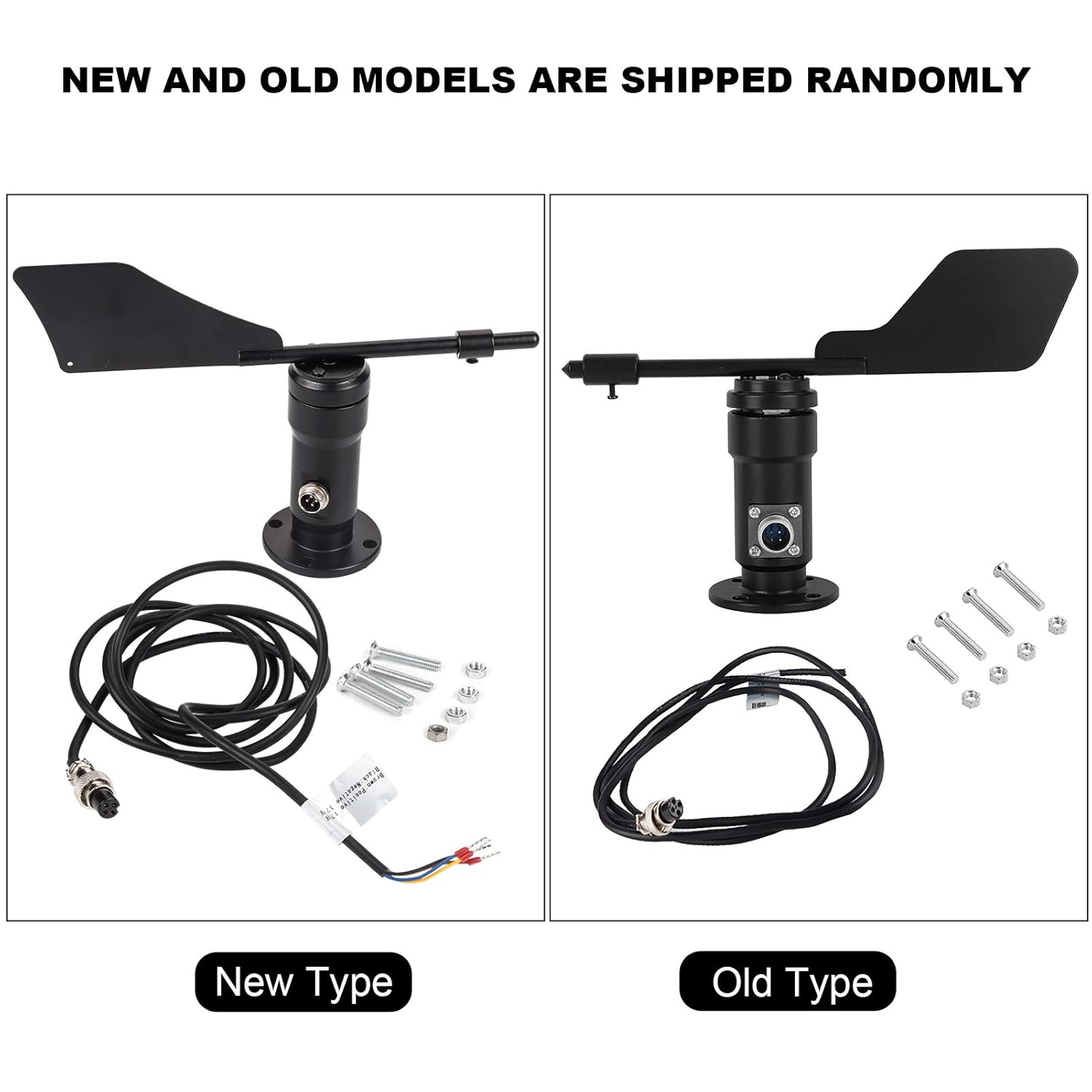 Anemometer, Small Wind Speed Meter Gauge, Pocket Air Flow Velocity Tester with RS485 Interface Wind Speed Gauge for Wind Direction Sensor