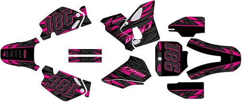 Miniatura 6 de Kalair GFX Kit de gráficos para Honda CR 80 (1998-2003) Serie Twitch Rojo 16 Mil - Adhesivos de moto Dirt Pit Bike Motocicleta, accesorios de